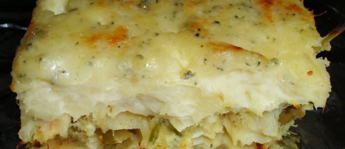 Foto de Escondidinho de Mandioca com Bacalhau