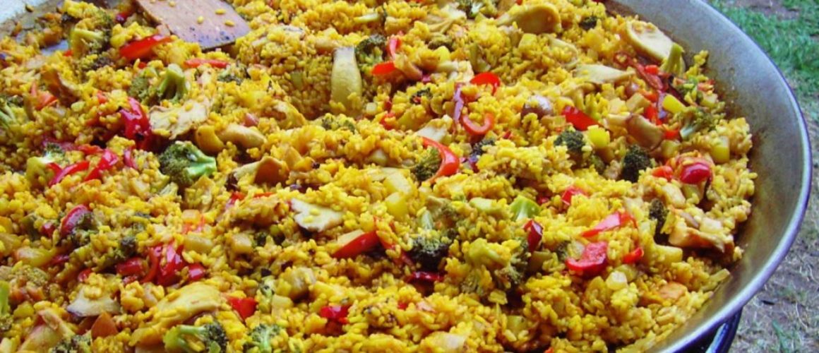 Foto de uma Paella Vegetariana