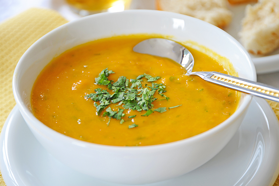 Emagreça com esta deliciosa sopa de abóbora com gengibre